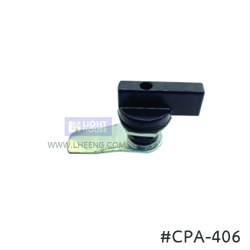กุญแจลูกบิดพลาสติกสีดำ CPA-406 อุปกรณ์ตู้ ตู้เหล็ก ตู้มิเตอร์ ตู้ MDB ตู้คอนโทรล