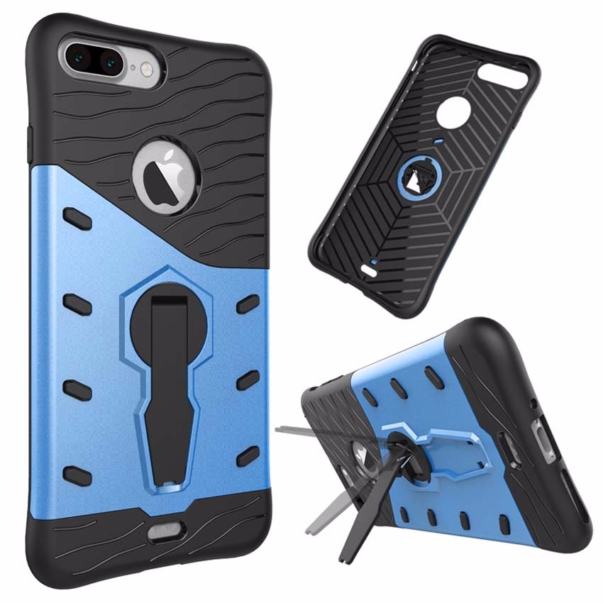 Case iphone 7 plus / 8 plus #เคสฝาหลัง Armor PC + TPU Kickstand กันกระแทก คุณภาพดีราคาถูก