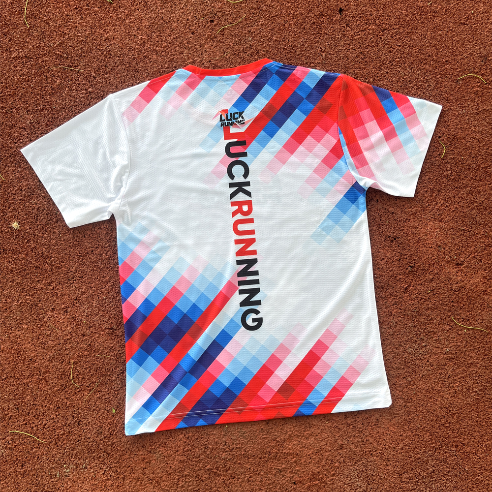 เสื้อวิ่งพิมพ์ลาย LRN Collection 02 เนื้อผ้า Micro Mesh สำหรับวิ่งมาราธอน (MM09)