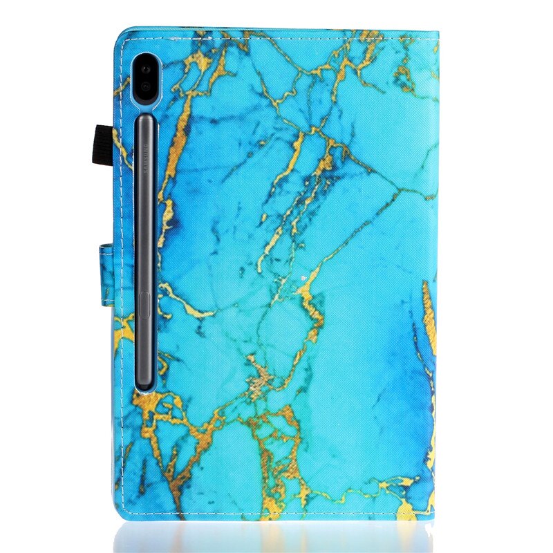 Case Samsung Galaxy Tab S6 T860 T865 #เคสฝาพับหนัง PU พิมพ์ลาย Pattern Printing PU Leather Flip