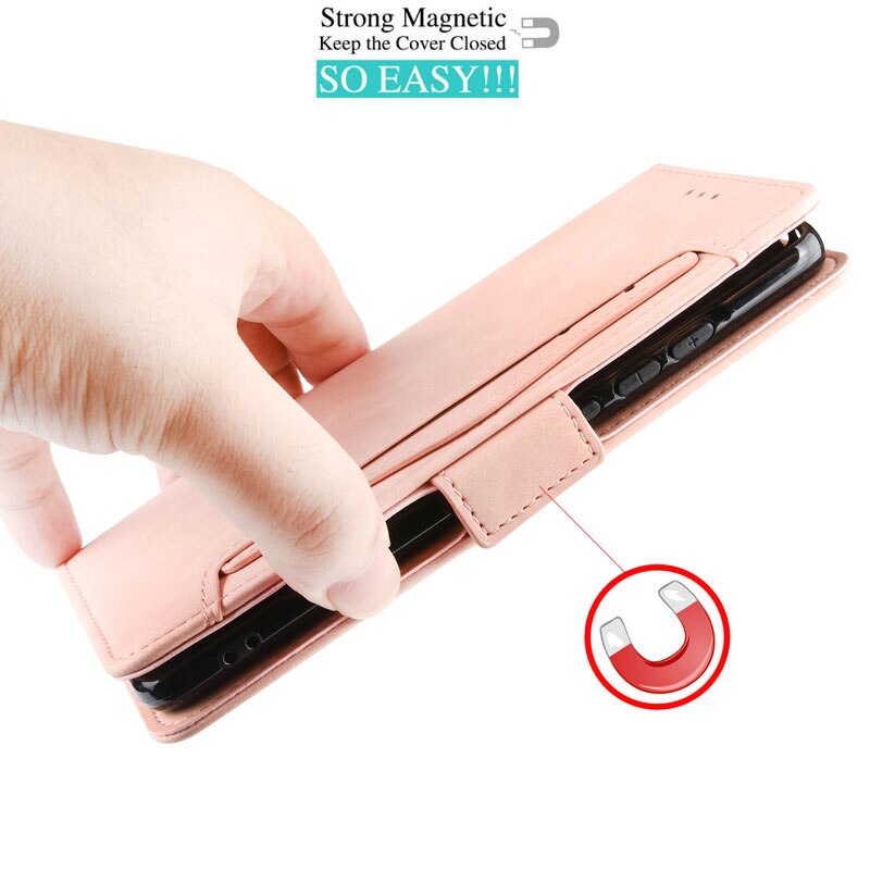 เคส OPPO A15 #เคสฝาพับหนัง PU มีที่เสียบการ์ดหลายช่อง Multiple Card Slots PU Leather Cover
