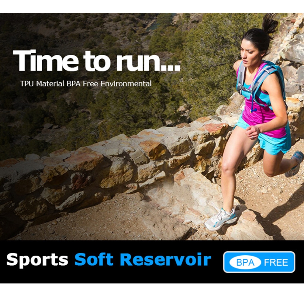 ถุงน้ำพกพา (สีฟ้า) ขนาด 1.5 ลิตร, 2 ลิตร TPU รุ่น SD16 (L08)