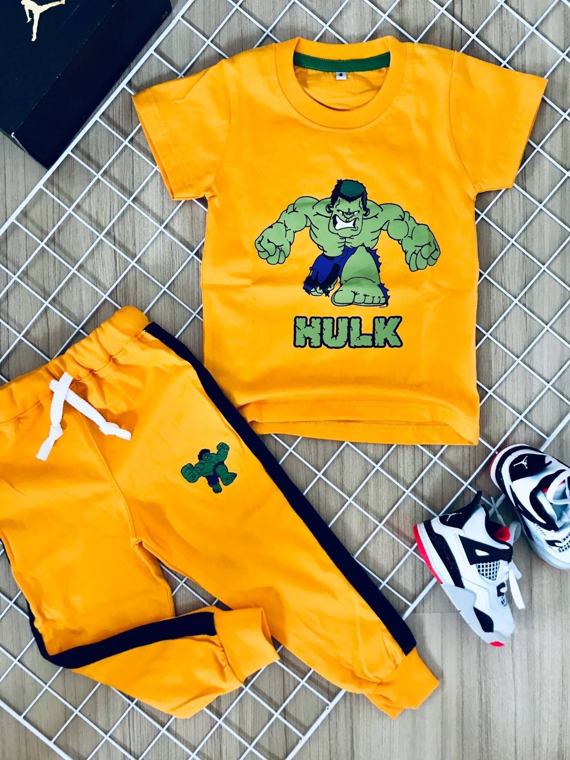 ชุดเด็ก set เสื้อกับกางเกง ลายฮีโร่