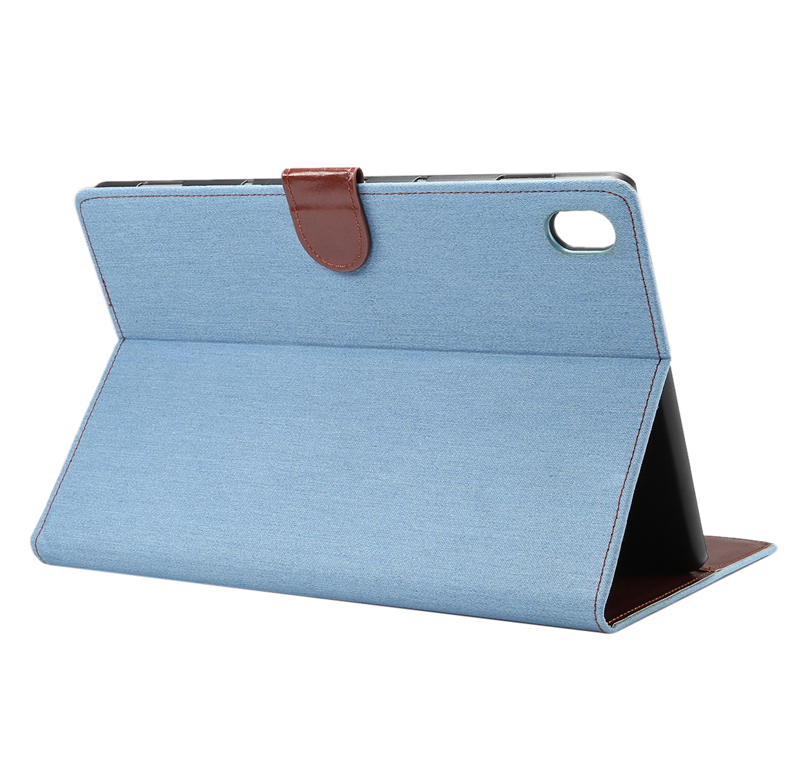 Case Huawei MediaPad M6 (10.8 inch) #เคสฝาพับหนัง PU ผิวยีนส์พับตั้งได้ Jeans Cloth Leather Wallet
