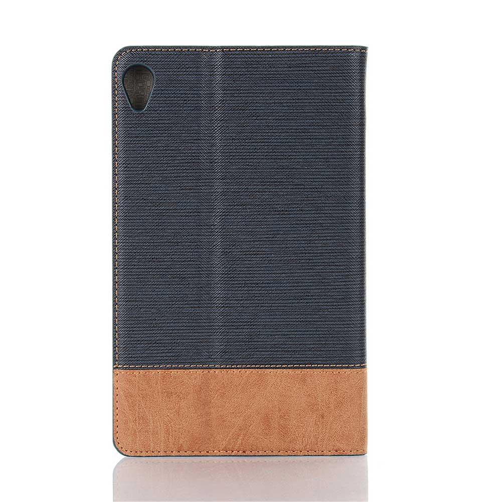 เคส Huawei MediaPad M6 8.4 #เคสฝาพับกระเป๋าสตางค์หนัง PU สมาร์ท 2 สี Bi-color Smart Stripe Leather Wallet