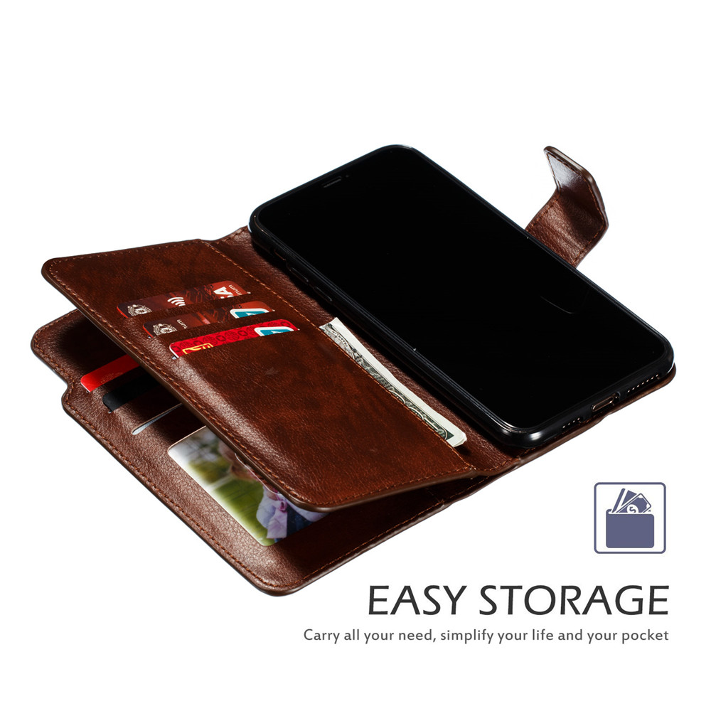 Case Samsung Galaxy Note 9 #เคสฝาพับหนัง PU แบบกระเป๋าสตางค์มีที่เก็บบัตรหลายช่อง Retro Wallet Leather Cover Multi Cards Stand