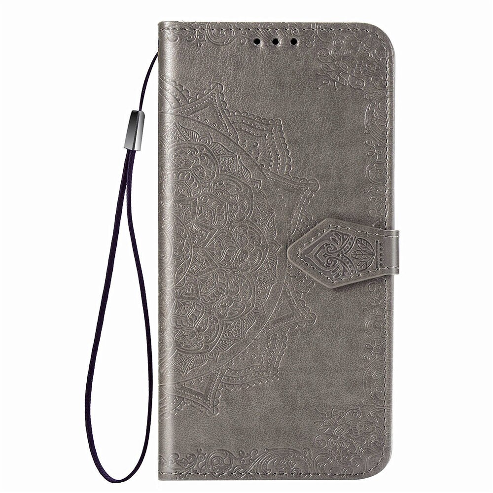 Case OPPO F9 #เคสฝาพับหนัง PU ผิวลายนูน Embossed Mandala Flower Leather Wallet