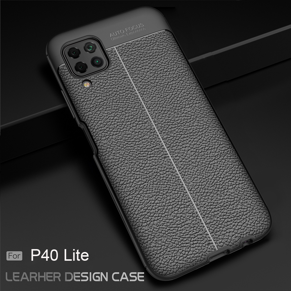 เคส Huawei nova 7i #เคสฝาหลัง TPU ผิวลิ้นจี่ช่วยป้องกันลายนิ้วมือและกันลื่นได้ดี