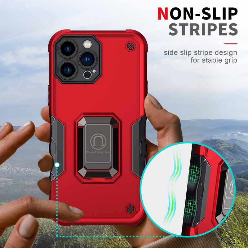 เคส iPhone 14#เคสฝาหลัง Hybrid TPU+PC มีแหวนสวมนิ้ว