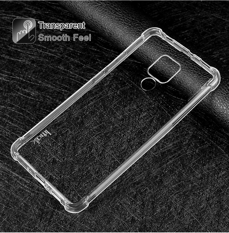 Case Huawei Mate 20 X #เคสฝาหลังSkin Feel Anti-drop TPU Case + ฟิล์มกันรอย Explosion-proof Screen Film