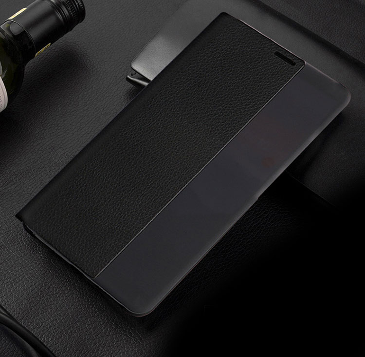 เคส Huawei Mate 10 #เคสฝาพับแบบ View Window ด้านข้างแนวยาวฝาพับหนัง PU คุณภาพดี