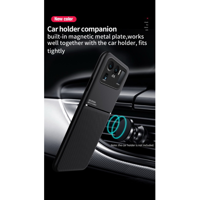 เคส Xiaomi Mi 11 Ultra #เคสแบบฝาหลัง TPU เคลือบหนัง PU สไตล์ธุรกิจที่เรียบง่ายมีแผ่นเหล็กในตัว Minimalist Business Style Leather Coated TPU Built-in metal magnetic plate