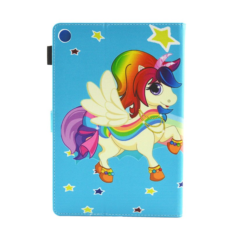Case Huawei MediaPad M5 8.4 นิ้ว #เคสฝาพับหนัง PU พิมพ์ลาย Multifunction Pattern Printing Leather