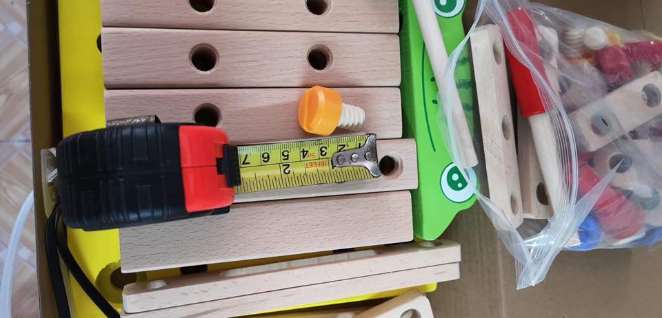 ของเล่นไม้ เก้าอี้ขันน็อต แปลงร่างได้