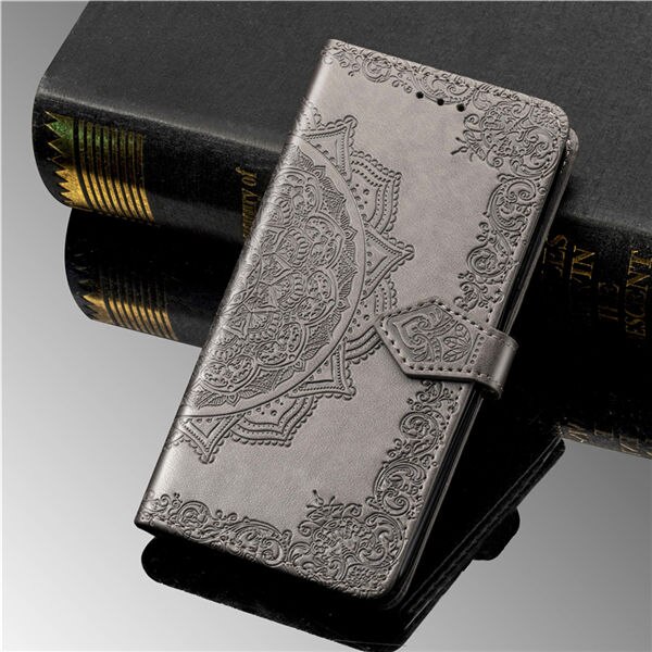 Case Xiaomi Pocophone F1 #เคสฝาพับหนัง PU ผิวลายนูน Embossed Mandala Flower Leather Wallet