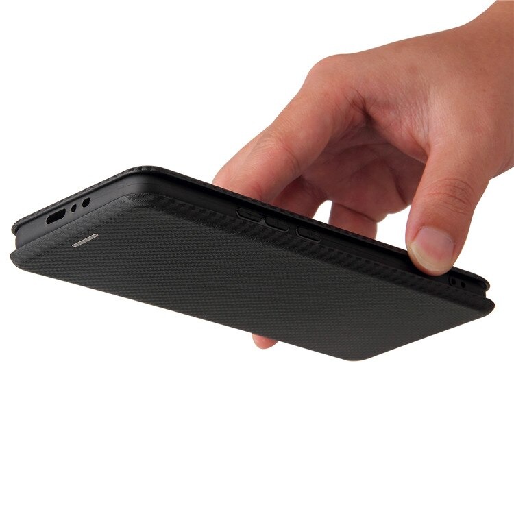 เคส Xiaomi Mi 11 Ultra #เคสฝาพับลายคาร์บอนไฟเบอร์มีช่องใส่การ์ด Carbon Fiber Wallet Card Slot Magnet Stand Phone Cover