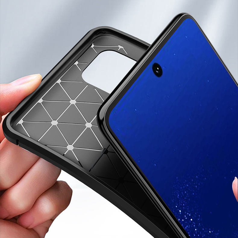 Case Samsung Galaxy Note 10 Lite #เคสฝาหลังนิ่ม Carbon Fiber Anti-drop TPU Protection