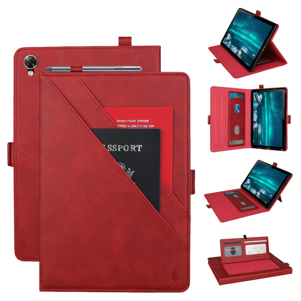 เคส Huawei MediaPad M6 8.4 #เคสฝาพับหนัง PU ช่องเสียบการ์ดภายนอกและภายใน Flip Card Slots Stand Leather