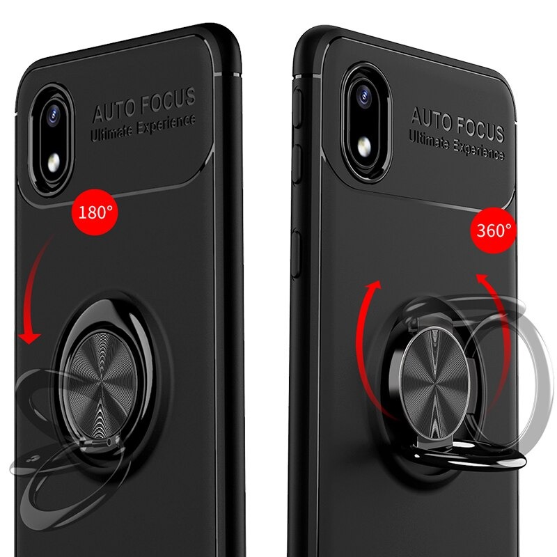 Case Samsung Galaxy A01 Core #เคสฝาหลัง TPU Finger Ring Kickstand (แผ่นโลหะแบบ Built-in)