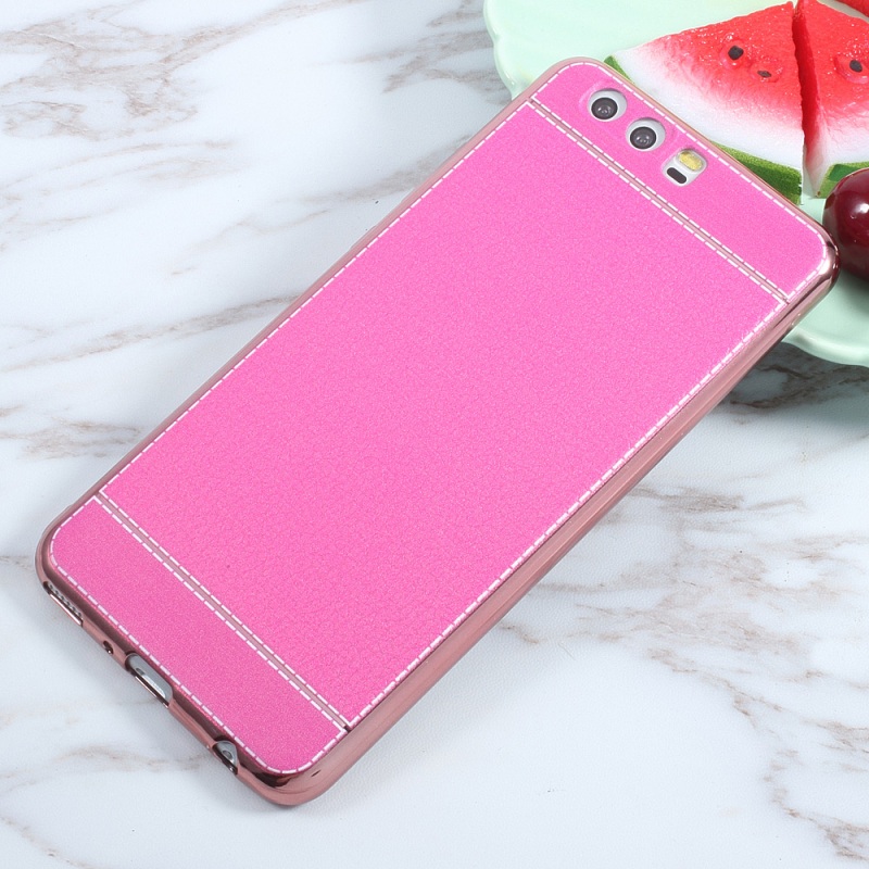 Case Huawei P10 Plus #เคสฝาหลัง TPU ด้านหลังเคลือบหนัง PU สีสันสวยงามน่ารัก