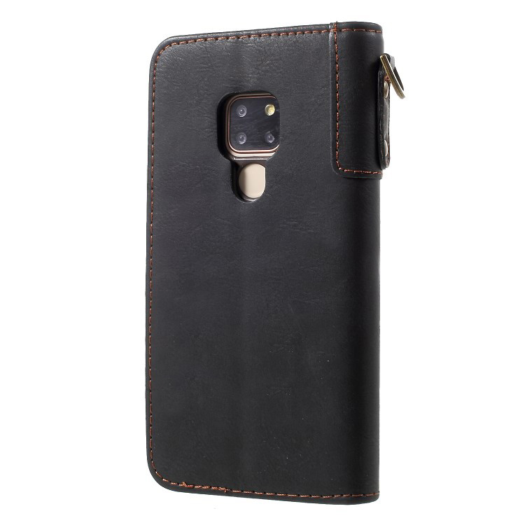 Case Huawei Mate 20 #เคสฝาพับแบบกระเป๋าสตางค์ Cowhide Leather Stand Wallet Stan