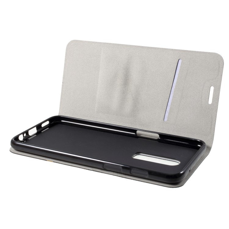 Case OnePlus 6 #เคสฝาพับหนัง PU ออกแบบสี Contrast ปกเสริมด้วยแผ่นเหล็กคุณภาพดี