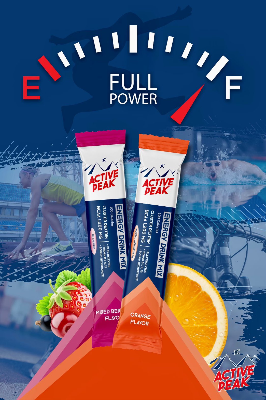 Active Peak Energy Drink Mix ผงผสมน้ำดื่มให้พลังงาน ยาวนานถึง 1.5 เท่า (Z05)