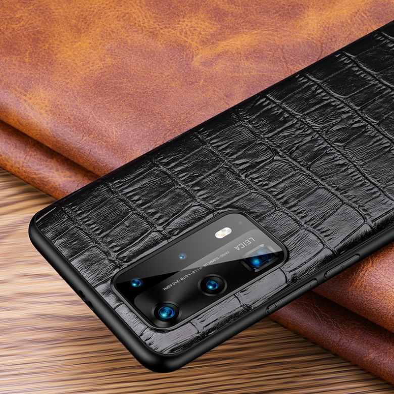 Case Samsung Galaxy Note 20 Ultra / Note 20 Ultra 5G #เคสฝาหลังเคลือบหนังลายผิวจระเข้ Fashion Luxury Crocodile pattern Genuine Leather Back Cases Business Phone Casing Matte