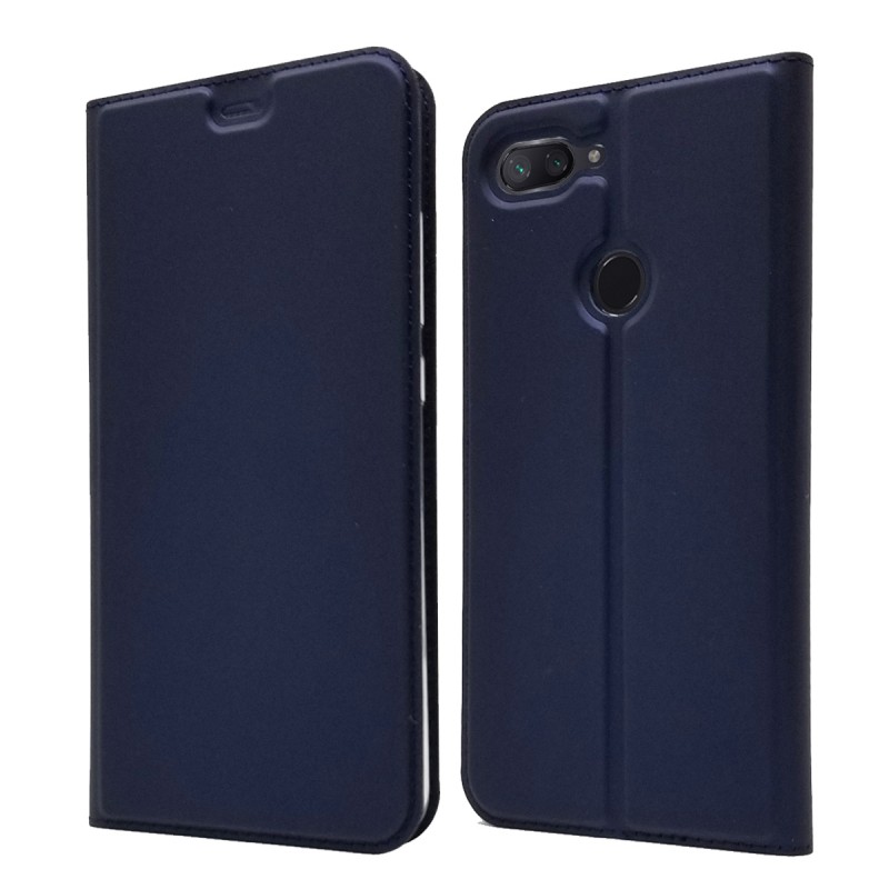 Case Xiaomi Mi 8 Lite #เคสฝาพับหนัง PU Auto-absorbed Leather Stand Card Holder เคสคุณภาพดีราคาถูก