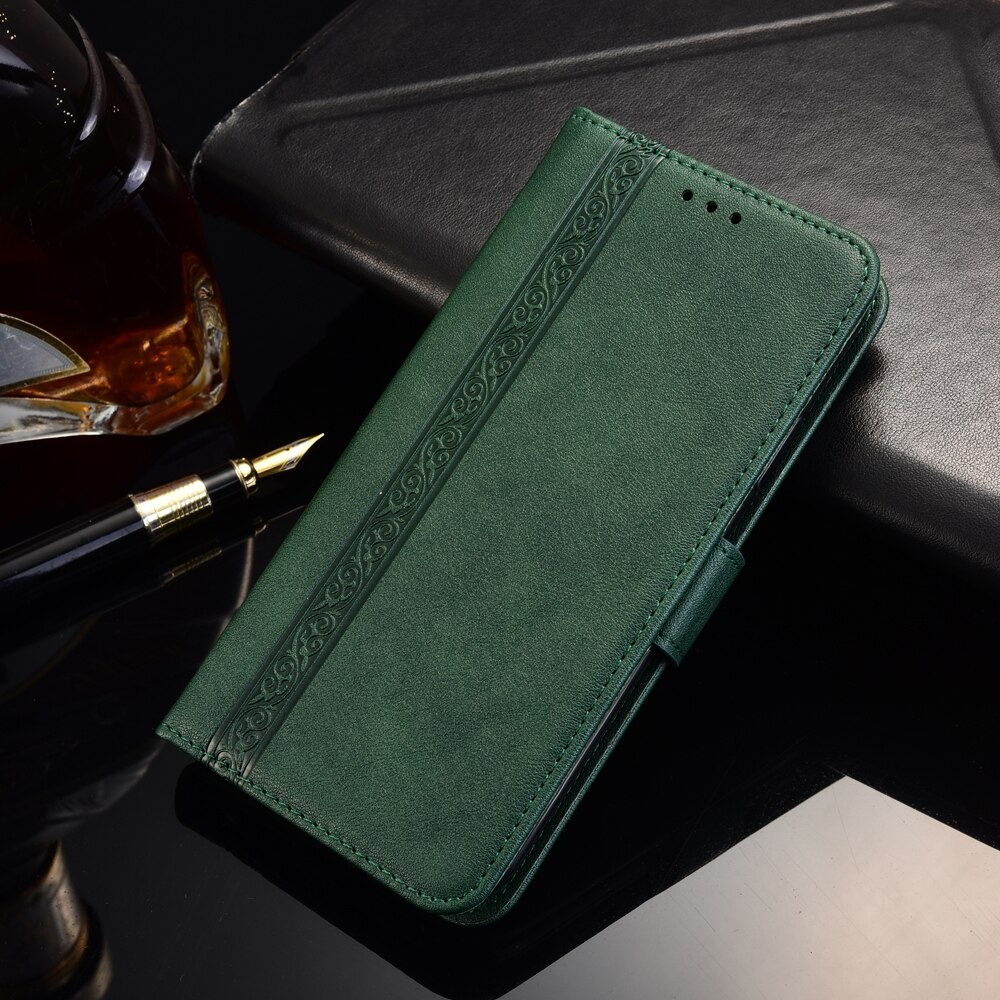 เคส Huawei Y7a #เคสฝาพับหนัง PUมีช่องเก็บบัตร Retro Leather with Wallet