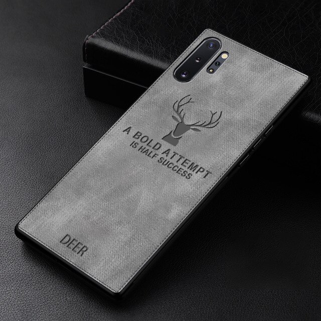 Case OPPO Reno 4 4G#เคสฝาหลังเคลือบผิวผ้า PC + TPU Retro Velvet Cloth Coated
