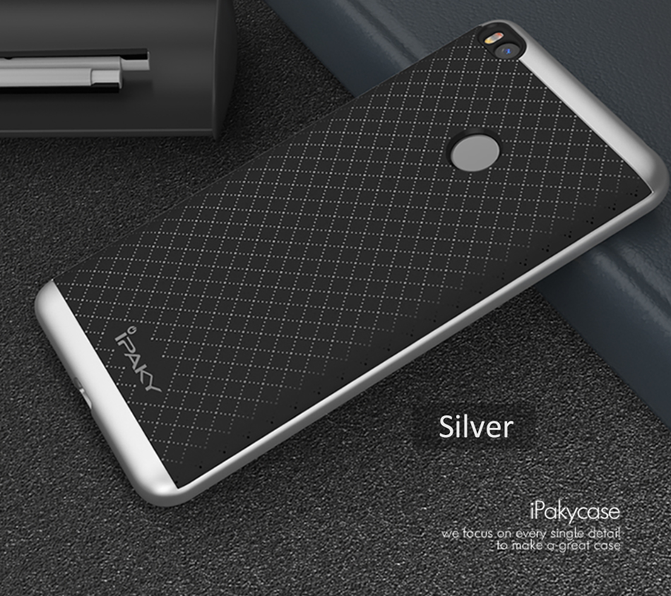เคส Xiaomi Mi Max 2 #เคสฝาหลังกันกระแทก IPAKY ไฮบริด TPU+PC คุณภาพดี