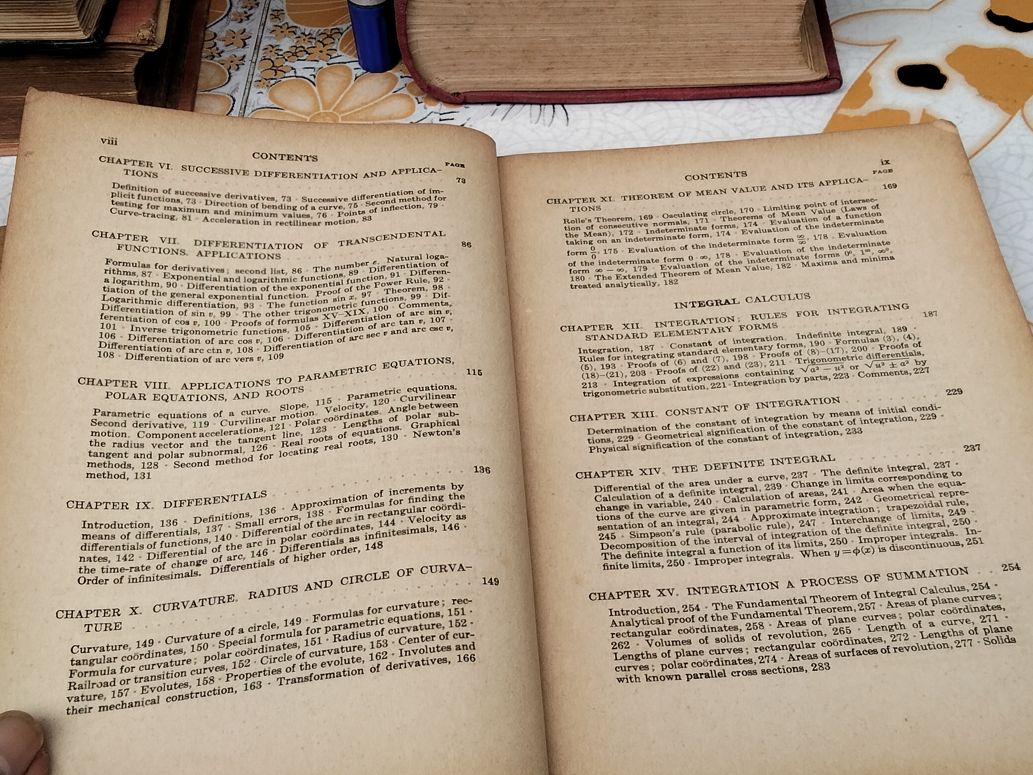 ELEMENTS OF THE DIFFERENTIAL AND INTEGRAL CALCULUS BY GRANVILLE - SMITH - LONGLEY