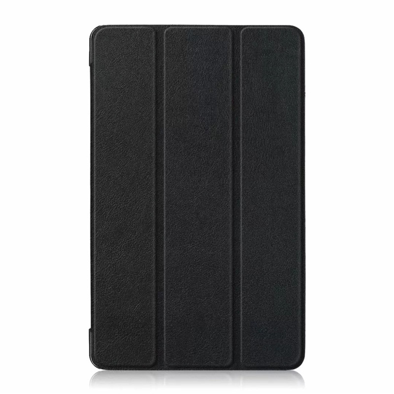 เคส Huawei MediaPad M5 Lite 8 #เคสฝาพับสามพับหนัง PU ผิวลิ้นจี่ Litchi Skin PU Leather Tri-fold Stand Tablet Cover