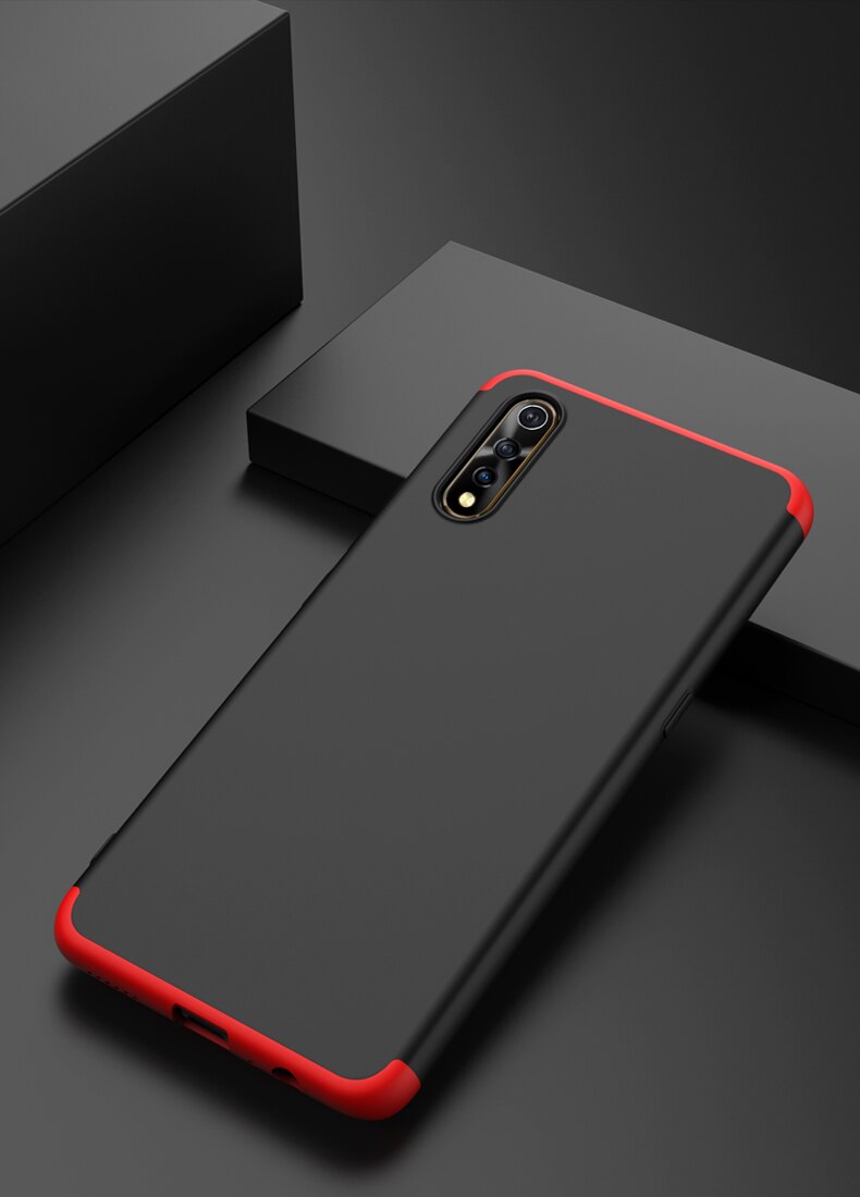 เคส Vivo S1 #เคสฝาหลังพลาสติกแข็ง Detachable All-wrapped Matte แยกชิ้นได้