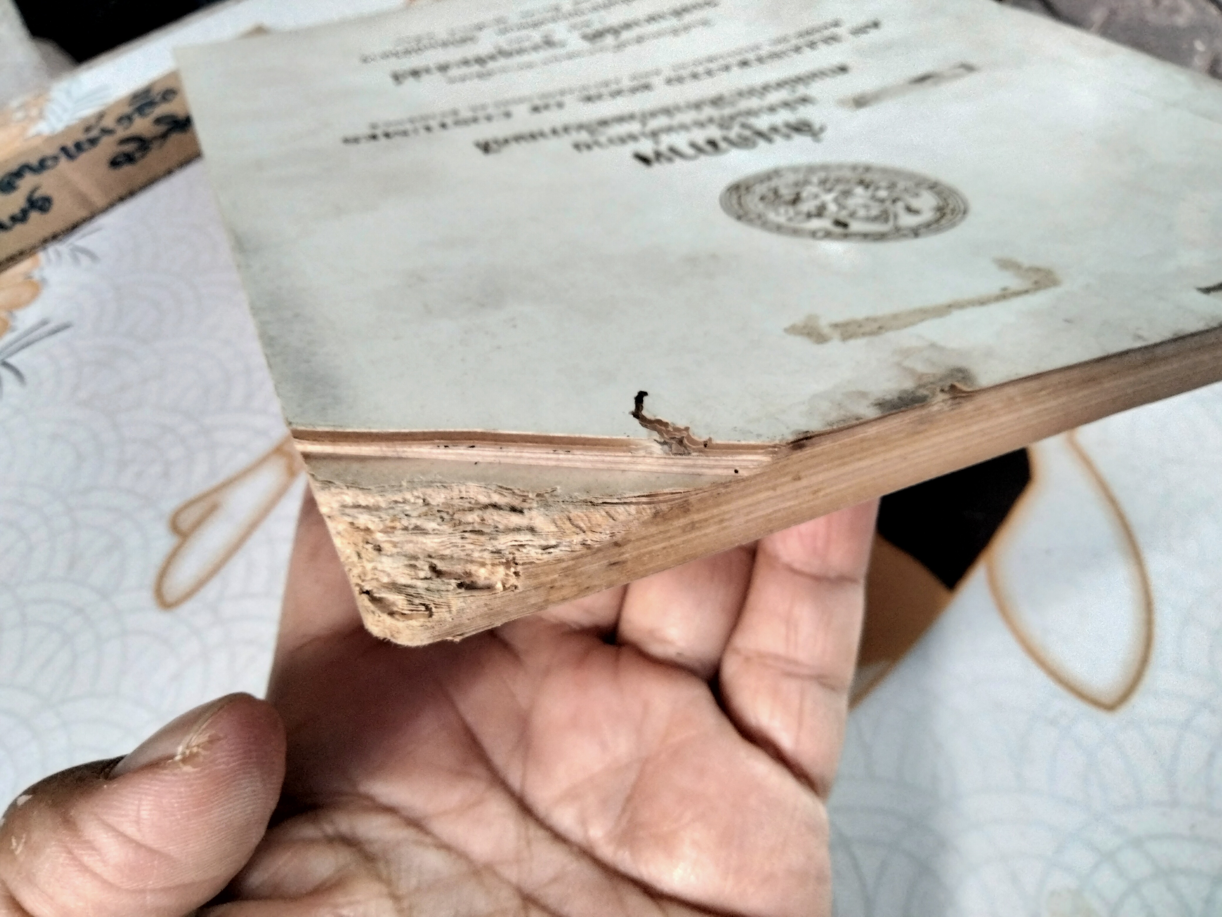 สมุดภาพ แสดงเครื่องแต่งกาย ตามสมัยประวัติศาสตร์และโบราณคดี โดย กรมศิลปากร (หนังสือมีตำหนิ ปกหน้าและมุมหน้าแรกๆ แหว่งหายไป)