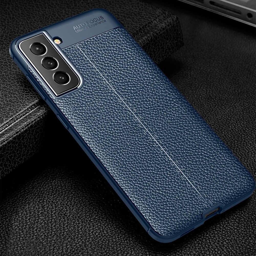 เคส Samsung Galaxy S23 5G #เคสแบบฝาหลัง TPU นิ่มลายหนัง PU ผิวลิ้นจี่ช่วยป้องกันลายนิ้วมือและกันลื่น