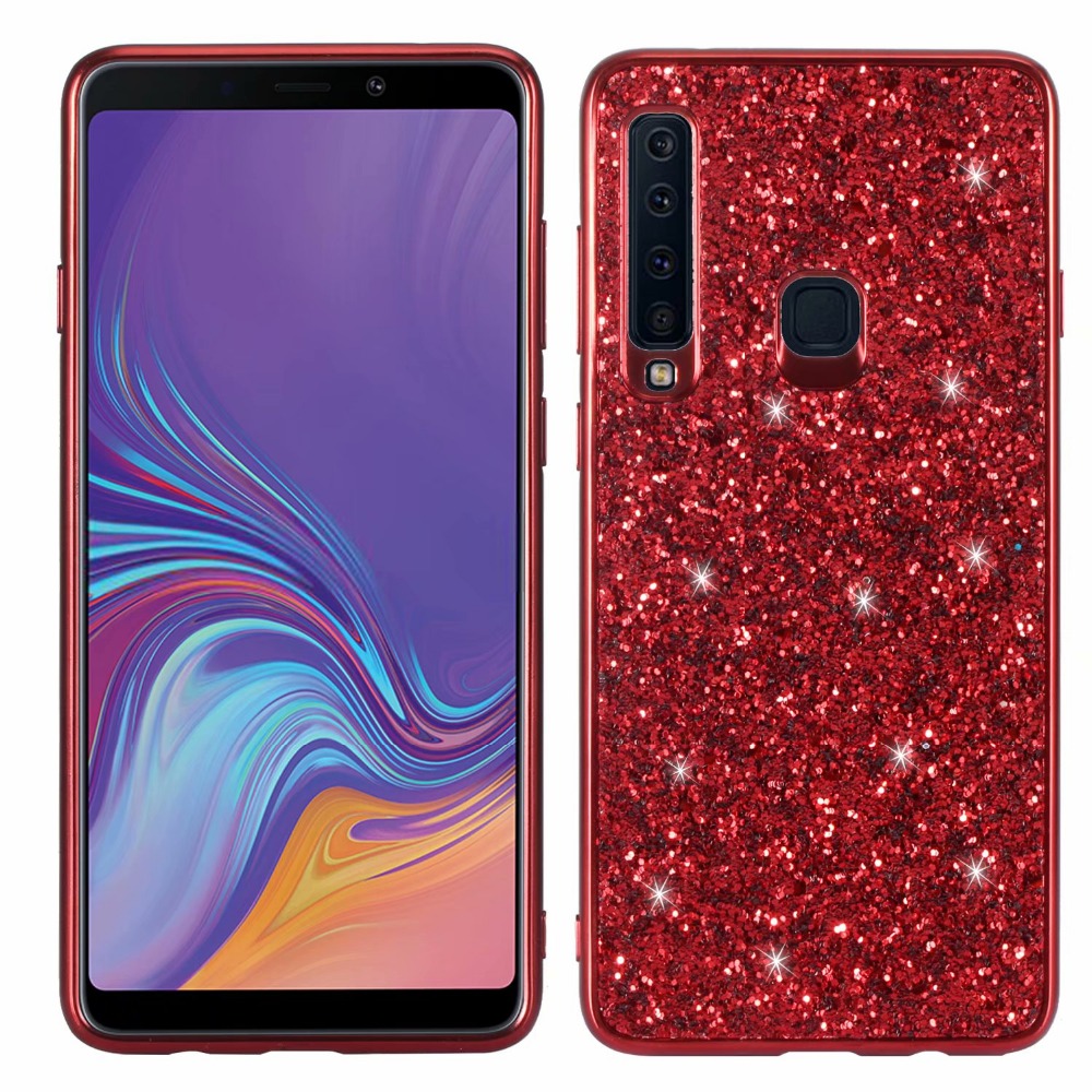 Case Samsung Galaxy A9 (2018) #เคสฝาหลัง Glittering Sequins Electroplating ประกายระยิบระยับสวยงาม