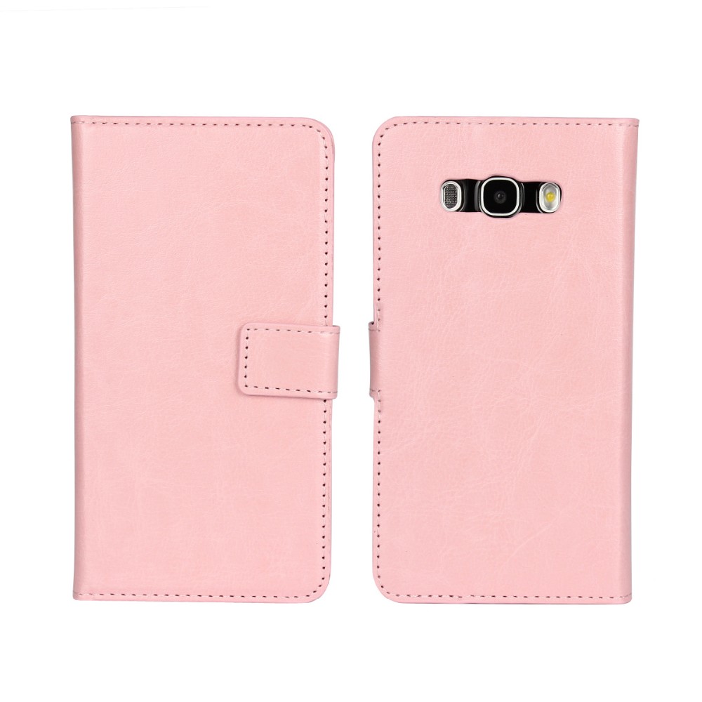 เคส Samsung Galaxy J7 (2016) #เคสฝาพับแบบกระเป๋าหนัง PU Crazy Horse Leather Wallet