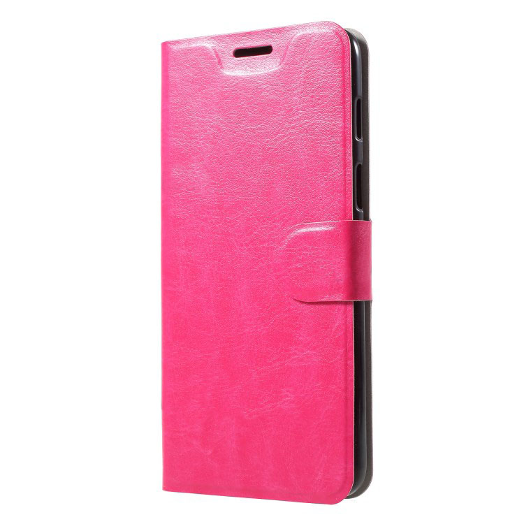 เคส OnePlus 6 #เคสฝาพับหนัง PU ผิวหนังม้าปกเสริมแผ่นเหล็กมีช่องใส่บัตรคุณภาพดี
