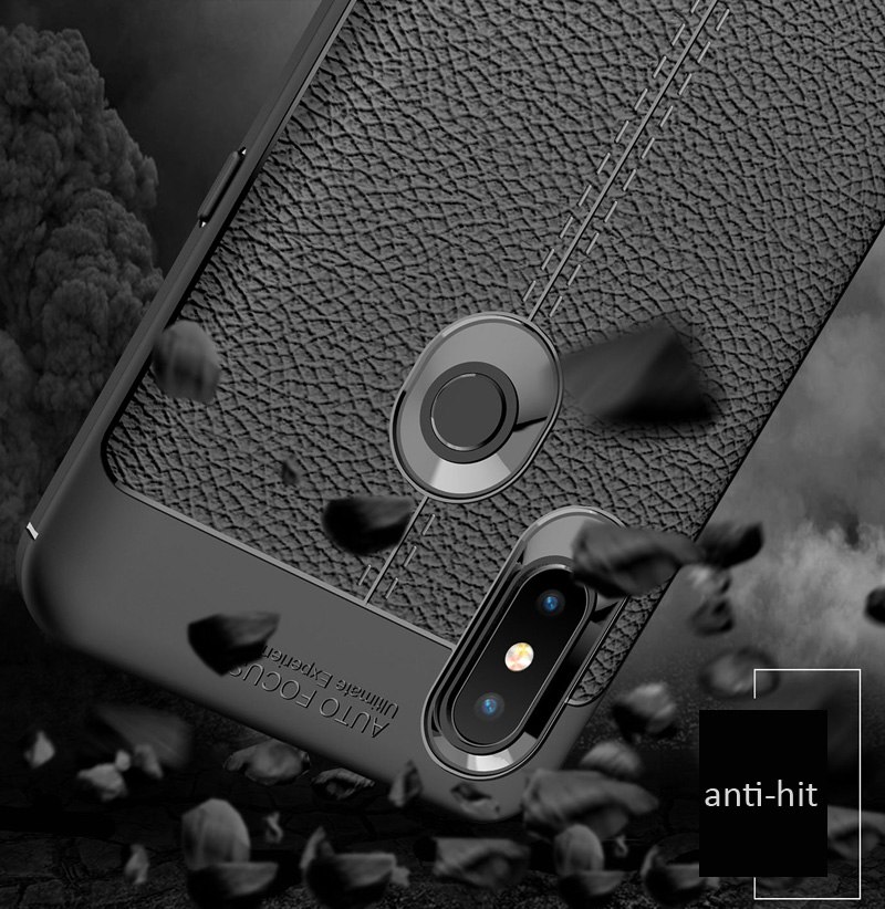 Case Xiaomi Mi Mix 3 #เคสฝาหลัง TPU ผิวลิ้นจี่ช่วยป้องกันลายนิ้วมือและกันลื่นได้ดี