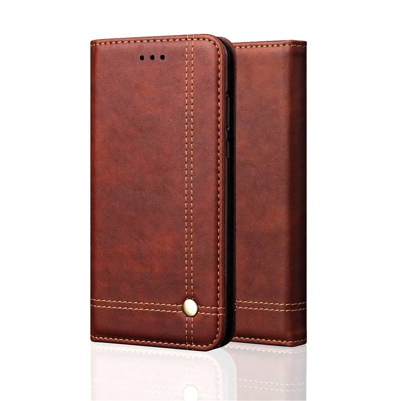 เคส Xiaomi Pocophone F1 #เคสฝาพับหนัง PU Crazy Horse Texture Retro Leather Auto-absorbed Wallet คุณภาพดี