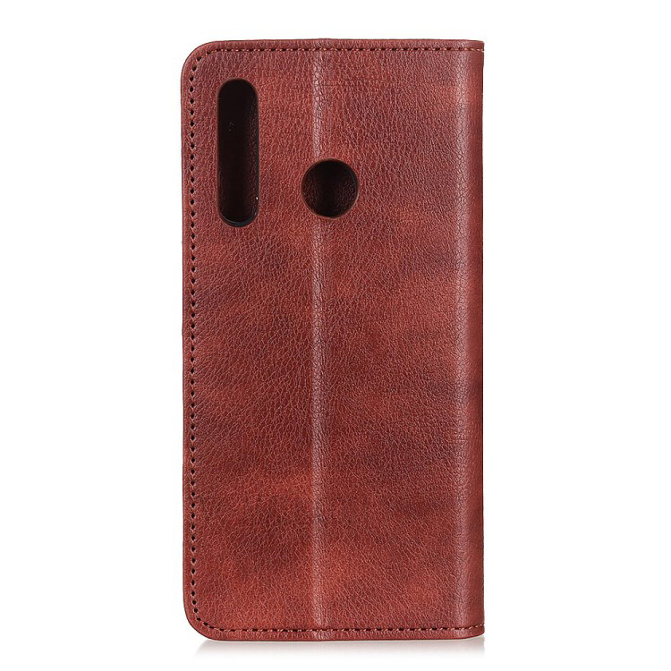 Case Samsung Galaxy A20s #เคสฝาพับแบบกระเป๋าสตางค์ Auto-absorbed Split Leather อัตโนมัติดูดซับ