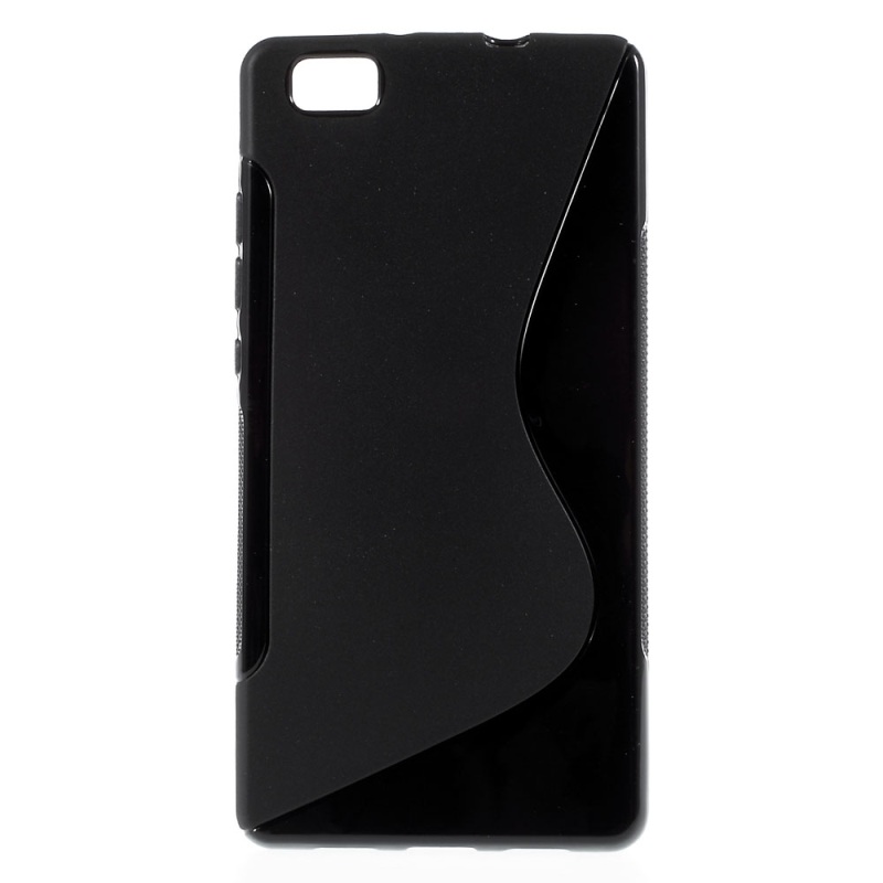 Case Huawei Ascend P8 Lite ฝาหลัง S Shape TPU รูปแบบทันสมัย