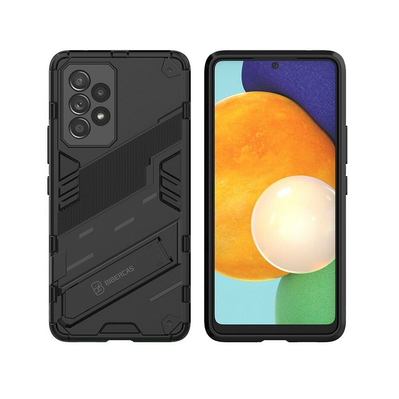 เคส Samsung Galaxy A53 5G #เคสฝาหลังพลาสติก ไฮบริด TPU + Kickstand