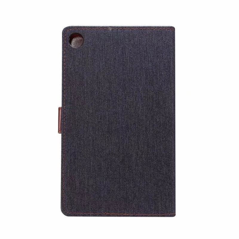 Case Huawei MediaPad M5 (8.4 นิ้ว) #เคสฝาพับหนัง PU ผิวยีนส์พับตั้งได้ Jeans Cloth Leather Wallet