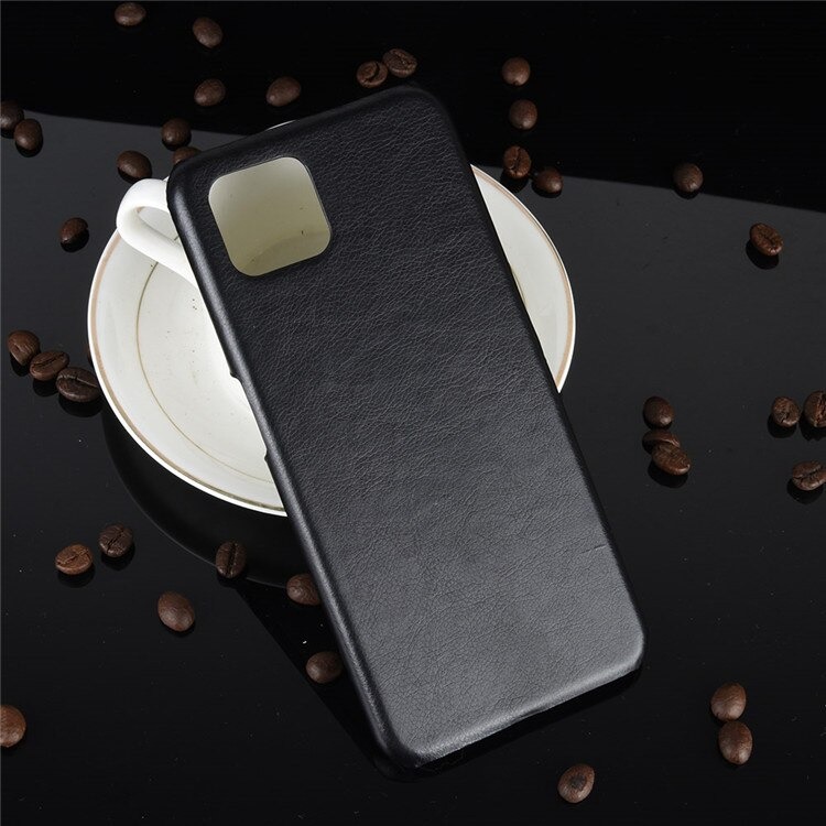 เคส OPPO Reno 4Z 5G #เคสฝาหลังพลาสติกแข็งเคลือบหนัง PU ลายผิวลิ้นจี่ Litchi Skin Leather Coated