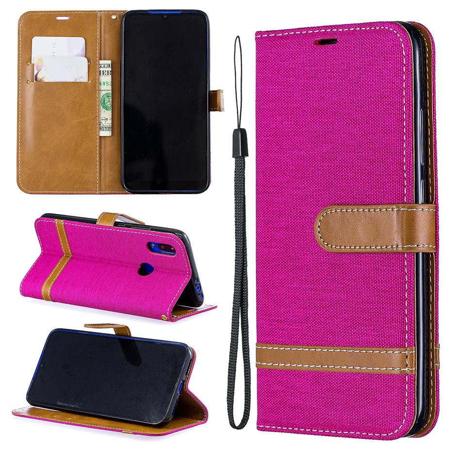 Case Samsung Galaxy A20s #เคสฝาพับหนัง PU พร้อมสายคล้องมือ สีสันสดใส