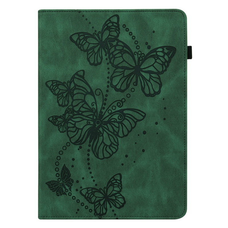 Case Samsung Galaxy Tab A7 Lite 8.7" (T220,T225) #เคสฝาพับหนัง PU ลายผีเสือ Imprinting Butterflies Pattern PU Leather