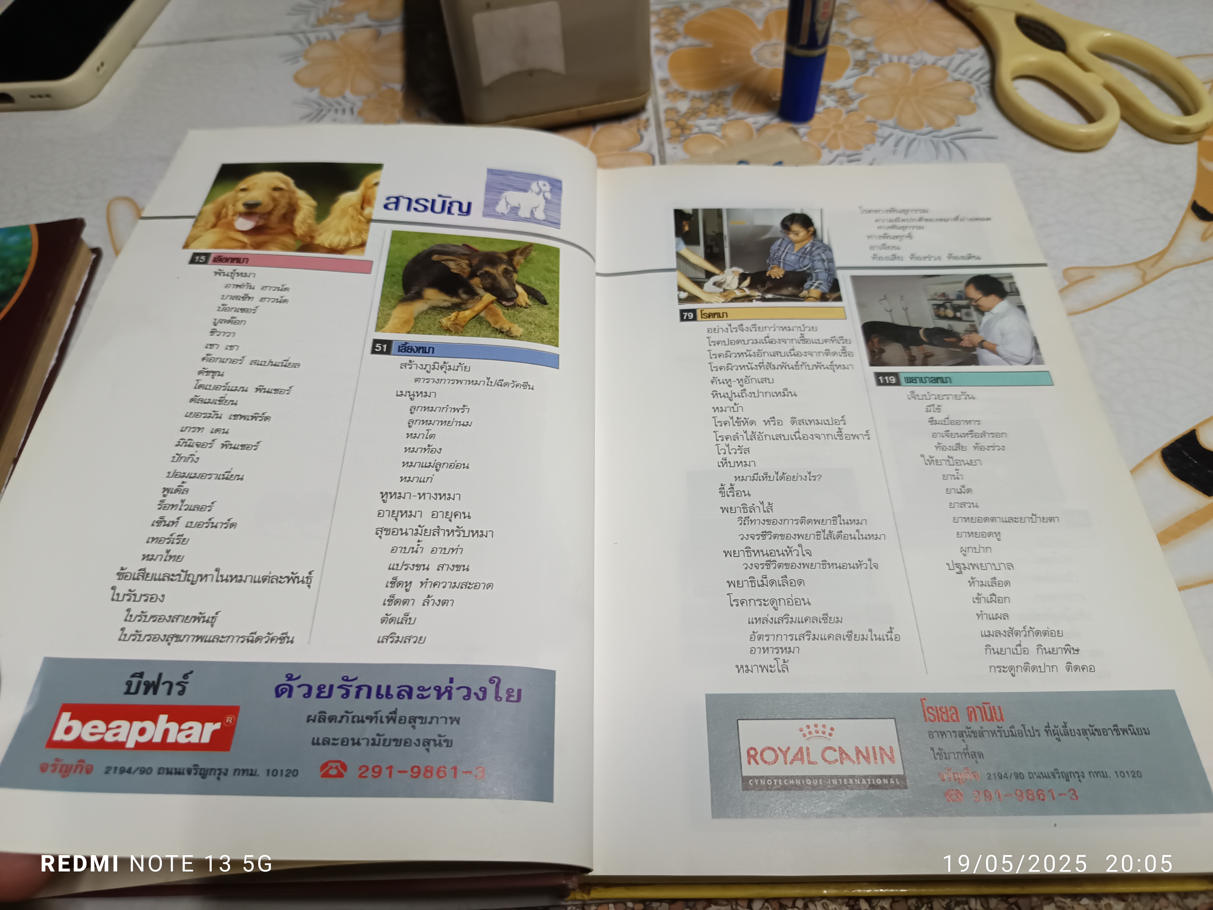 คู่มือ คนรักหมา โดย นายสัตวแพทย์ ปานเทพ รัตนากร พิมพ์ครั้งที่ 2/2533
